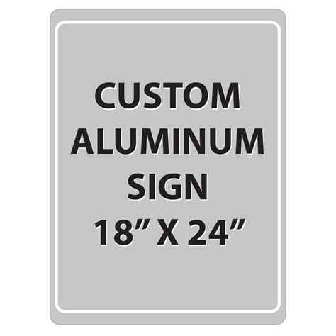 18 x 24 metal sign sheet|18 x 24 aluminum sign.